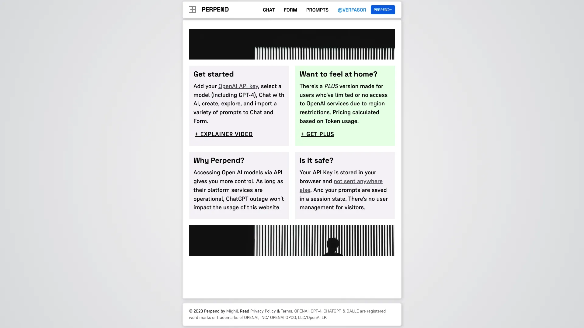 Perpend screenshot