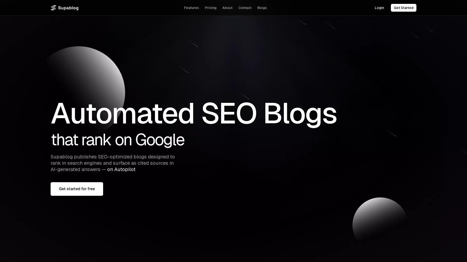 Supablog screenshot