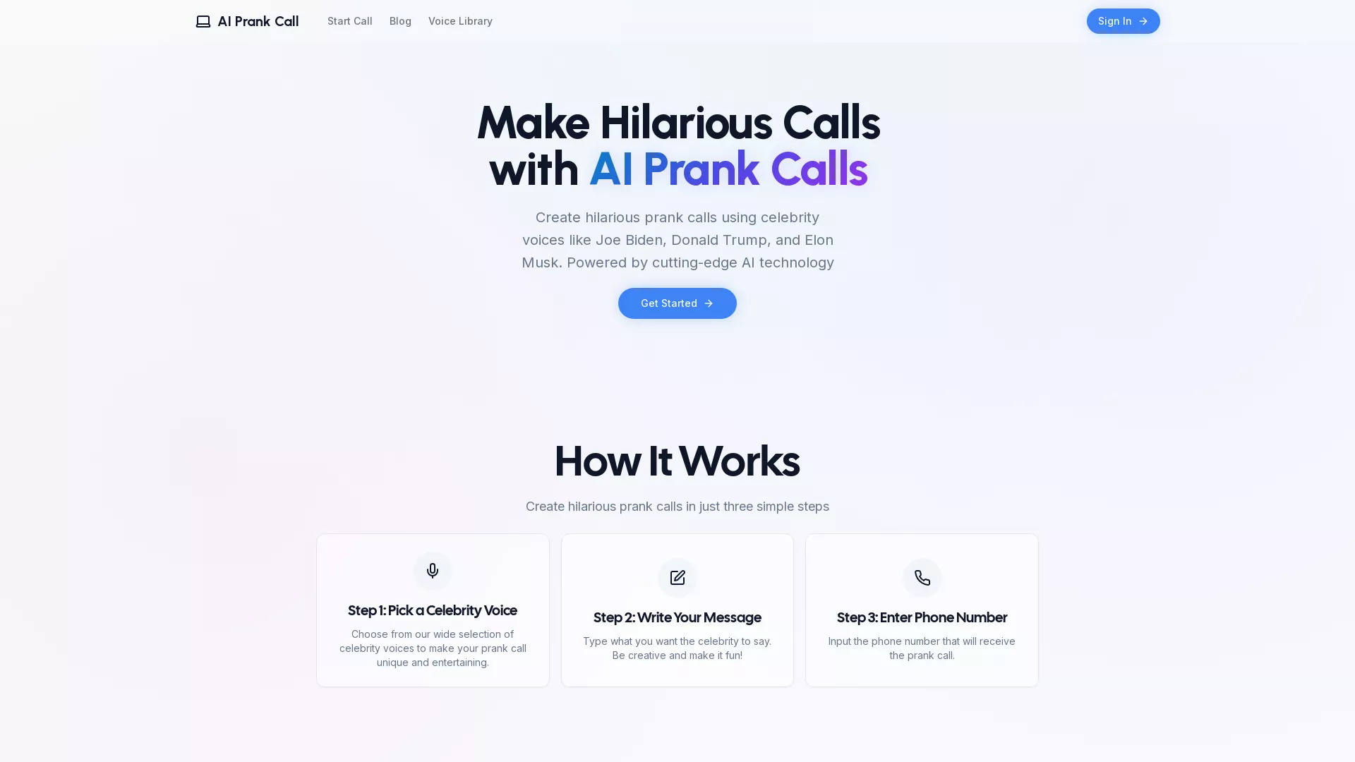 AI Prank Call screenshot