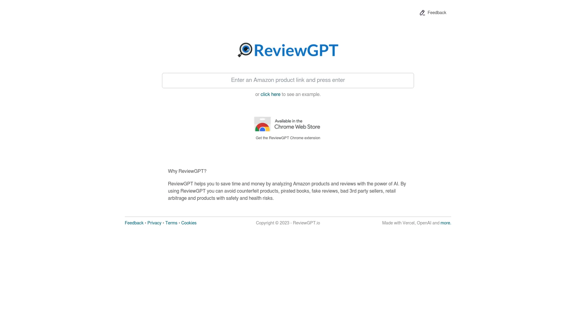 ReviewGPT screenshot
