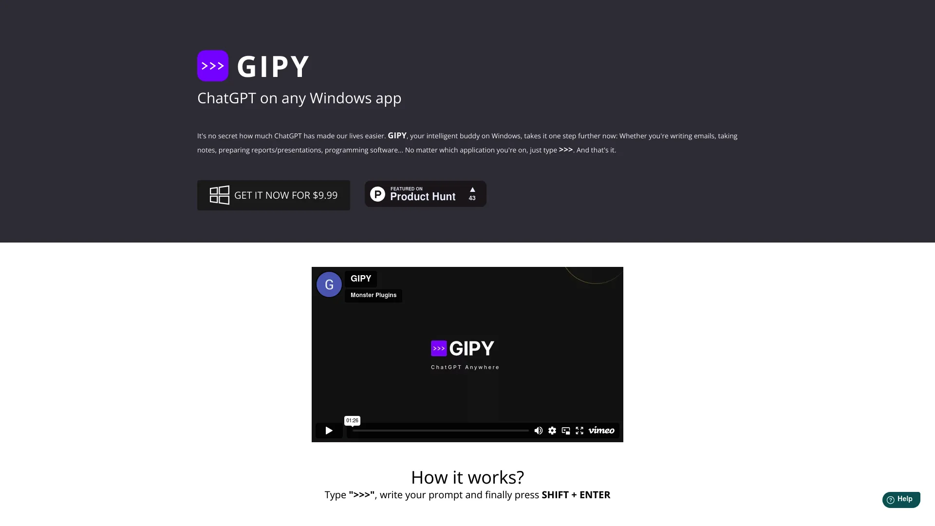 GIPY screenshot