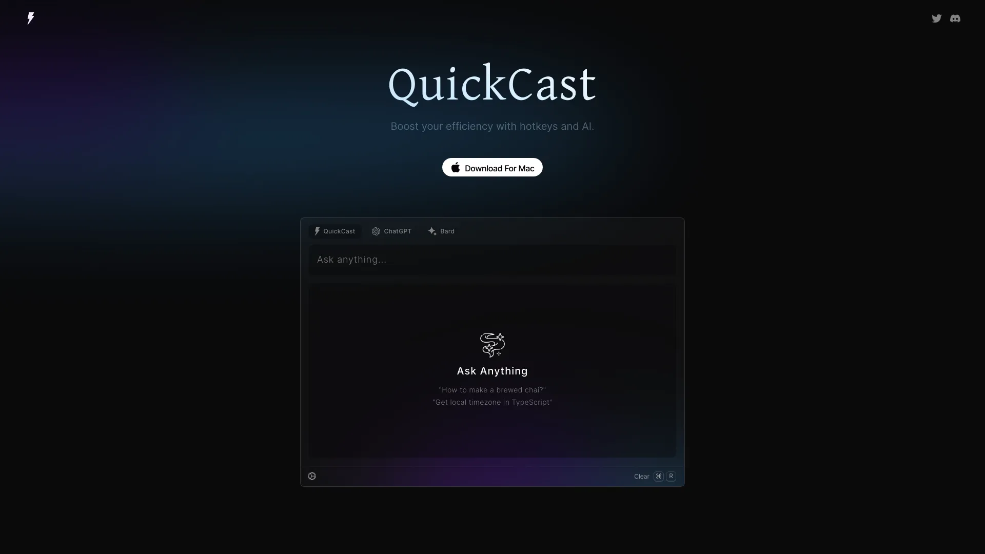 Quickcast screenshot
