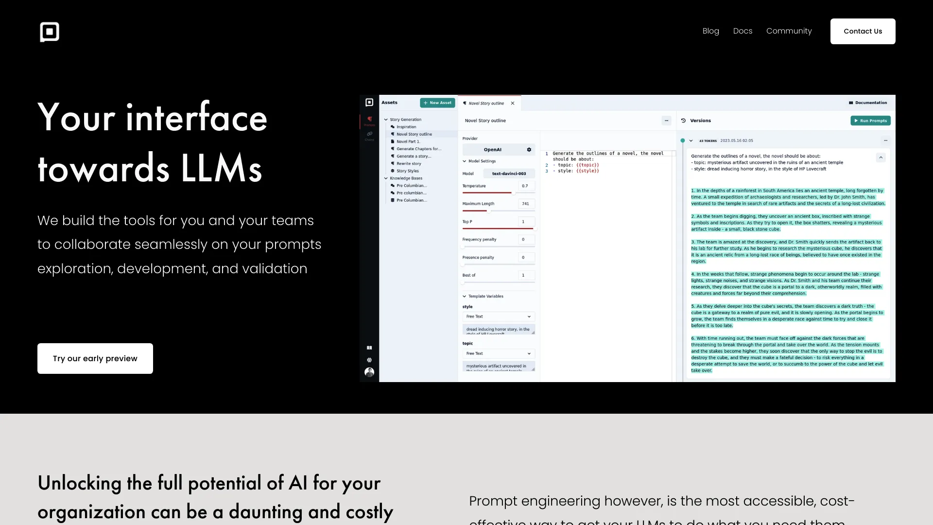 Prompt Studio screenshot