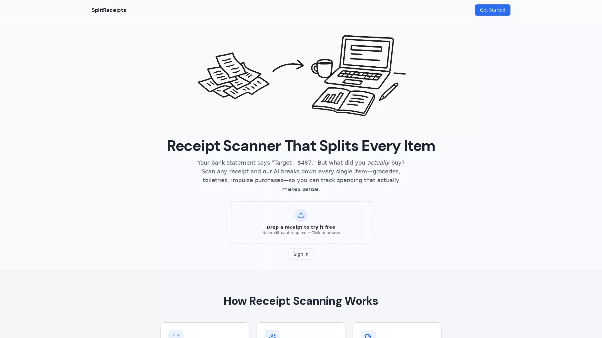 SplitReceipts screenshot