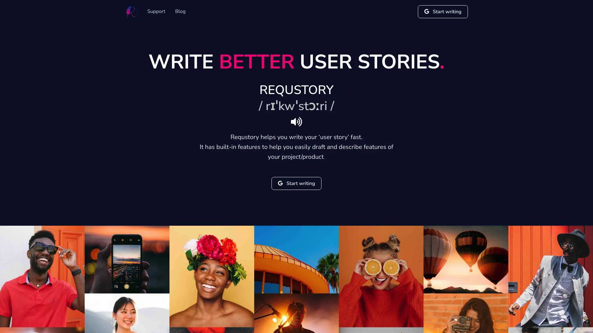 Requstory screenshot