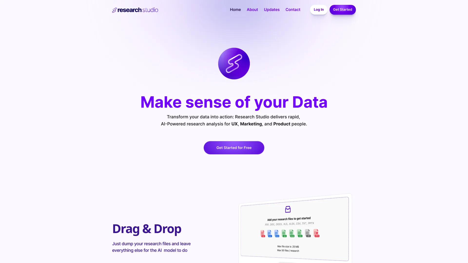 Research Studio screenshot