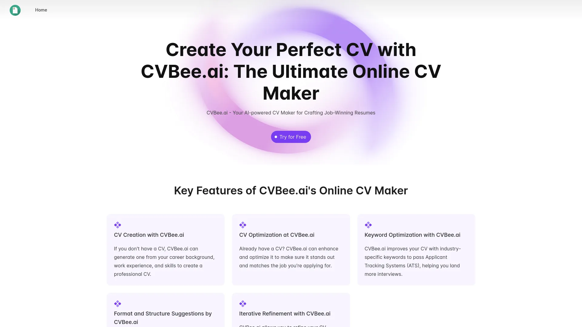CVBee.ai screenshot
