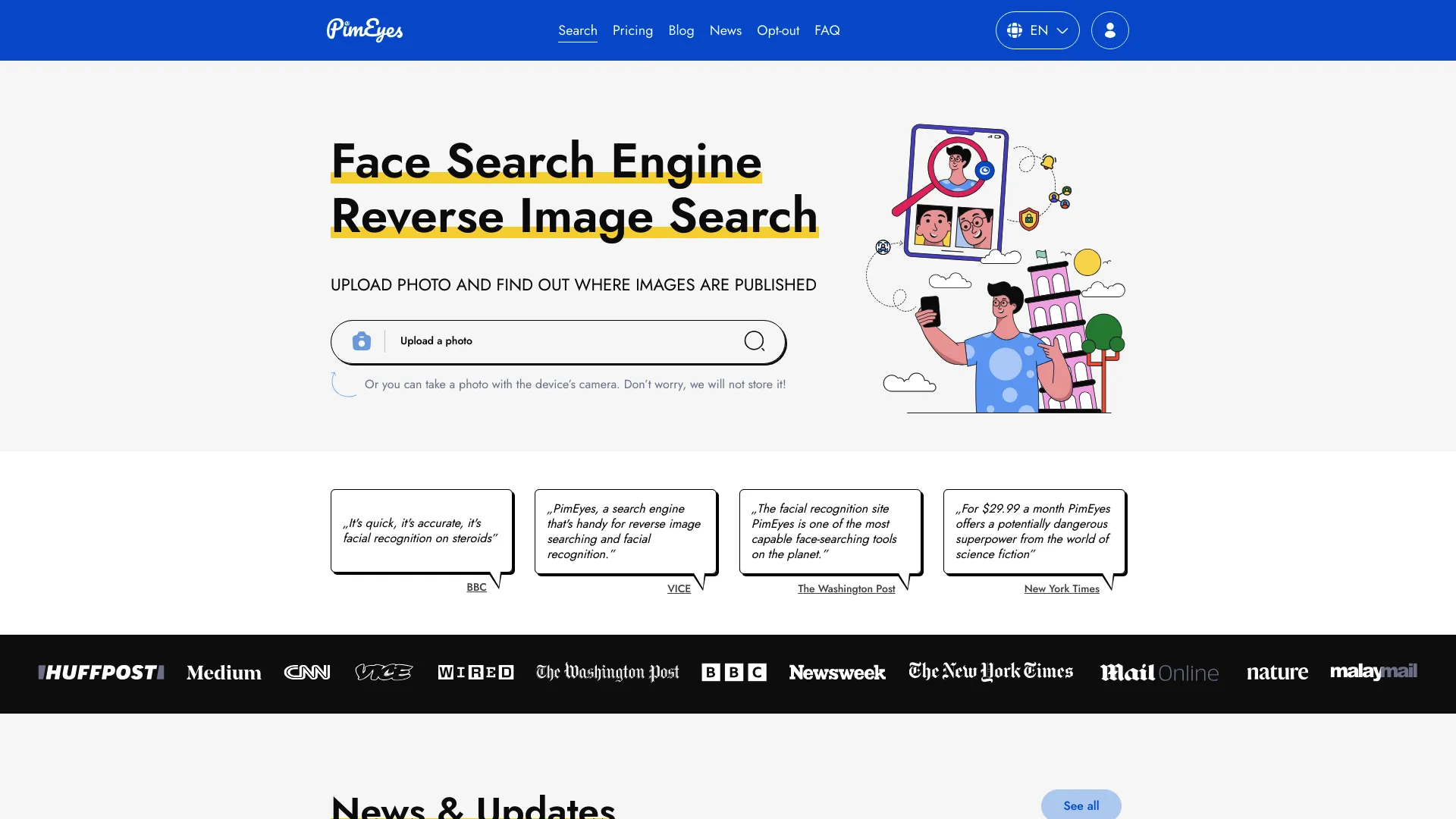 PimEyes screenshot