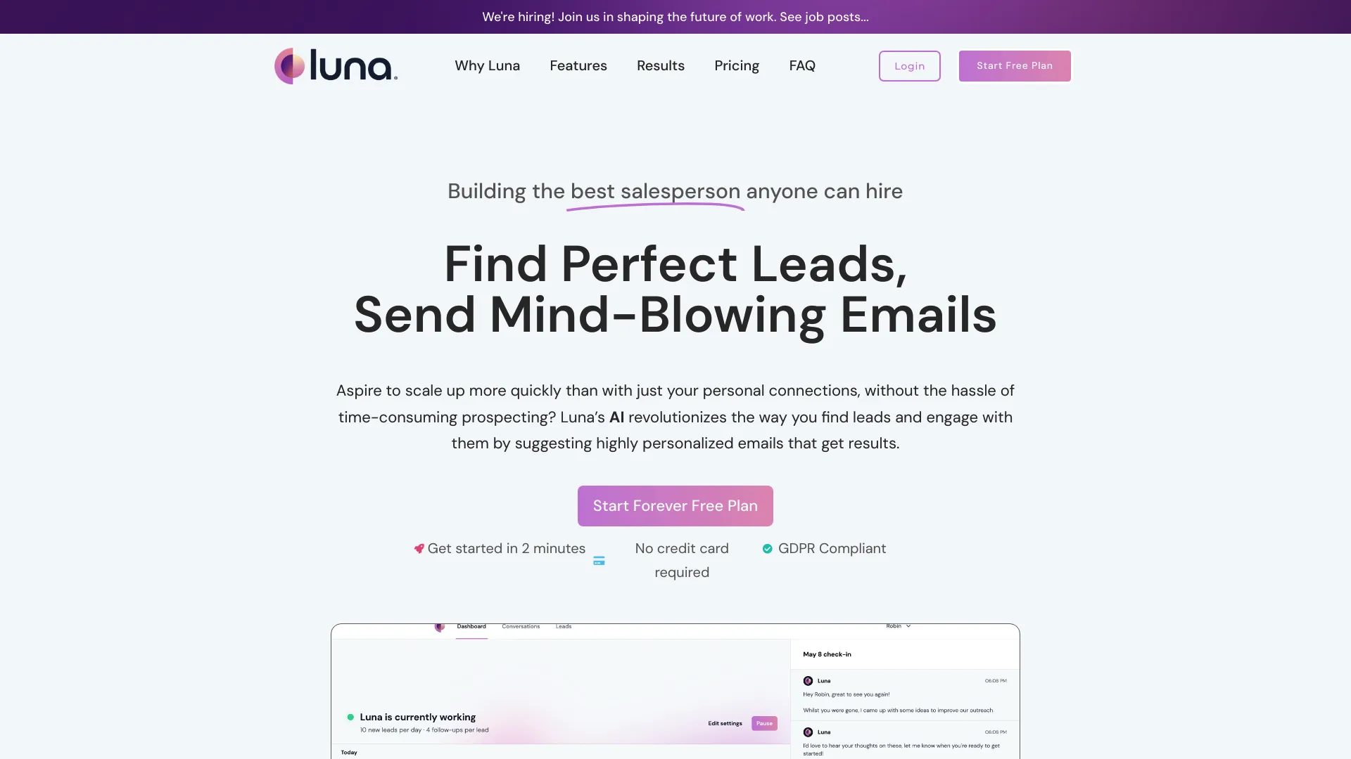 Getluna screenshot