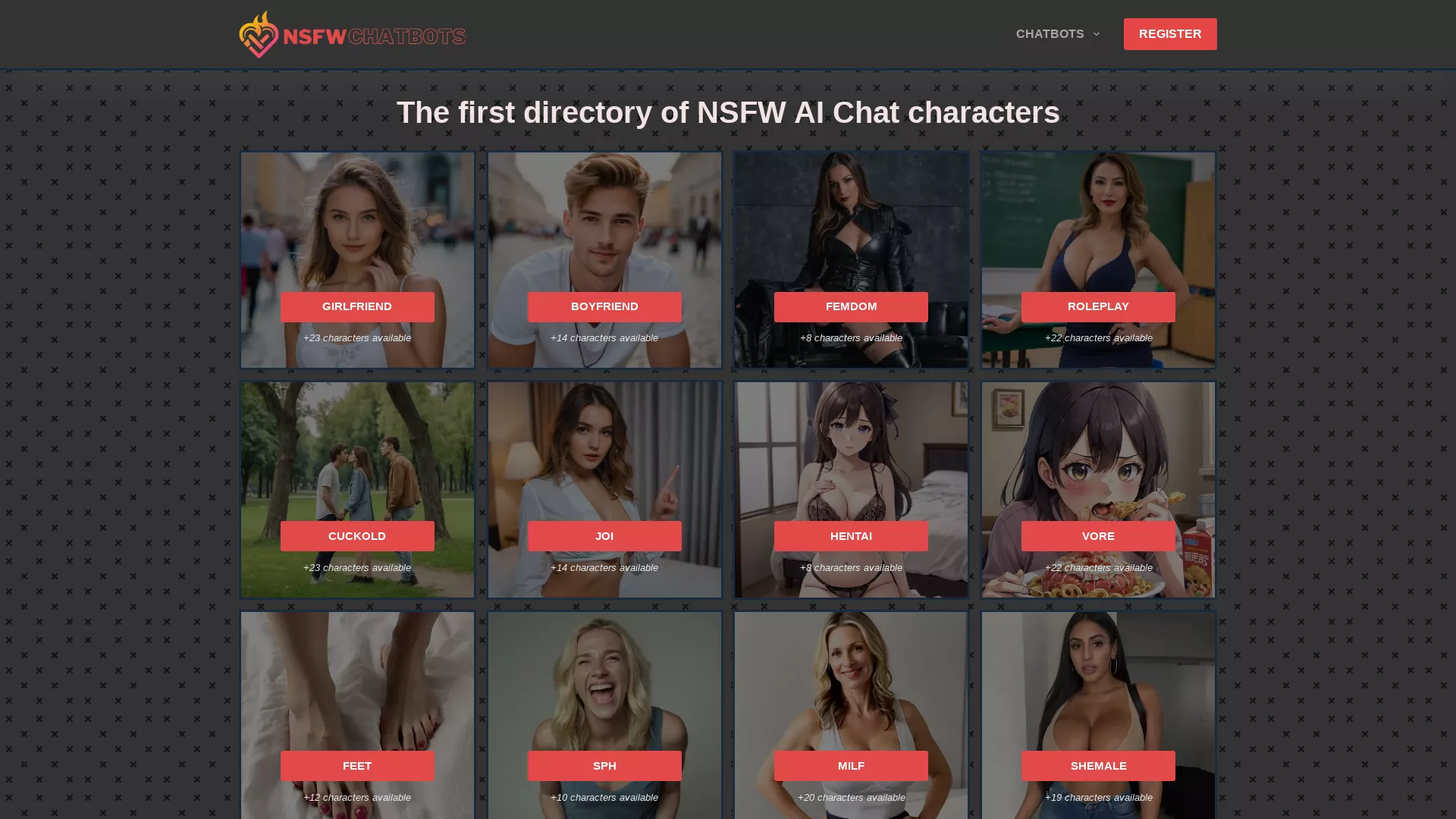 NSFW Chatbots screenshot