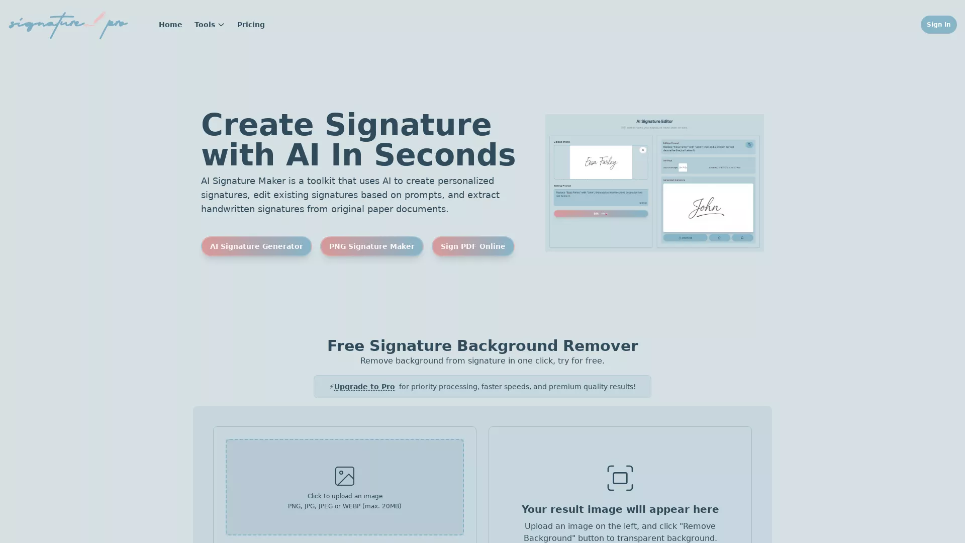 AISignatureGenerator screenshot