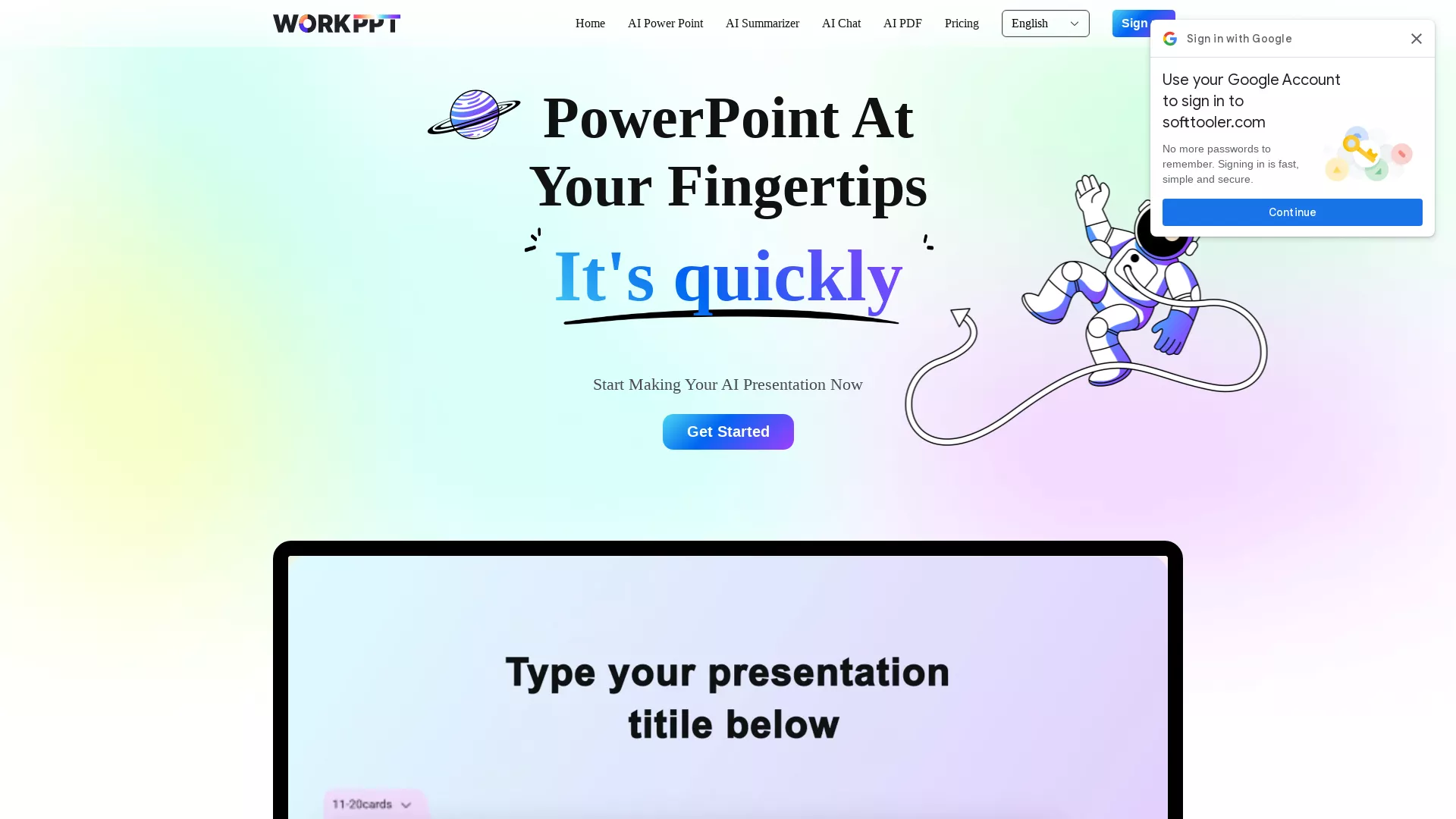 WorkPPT screenshot