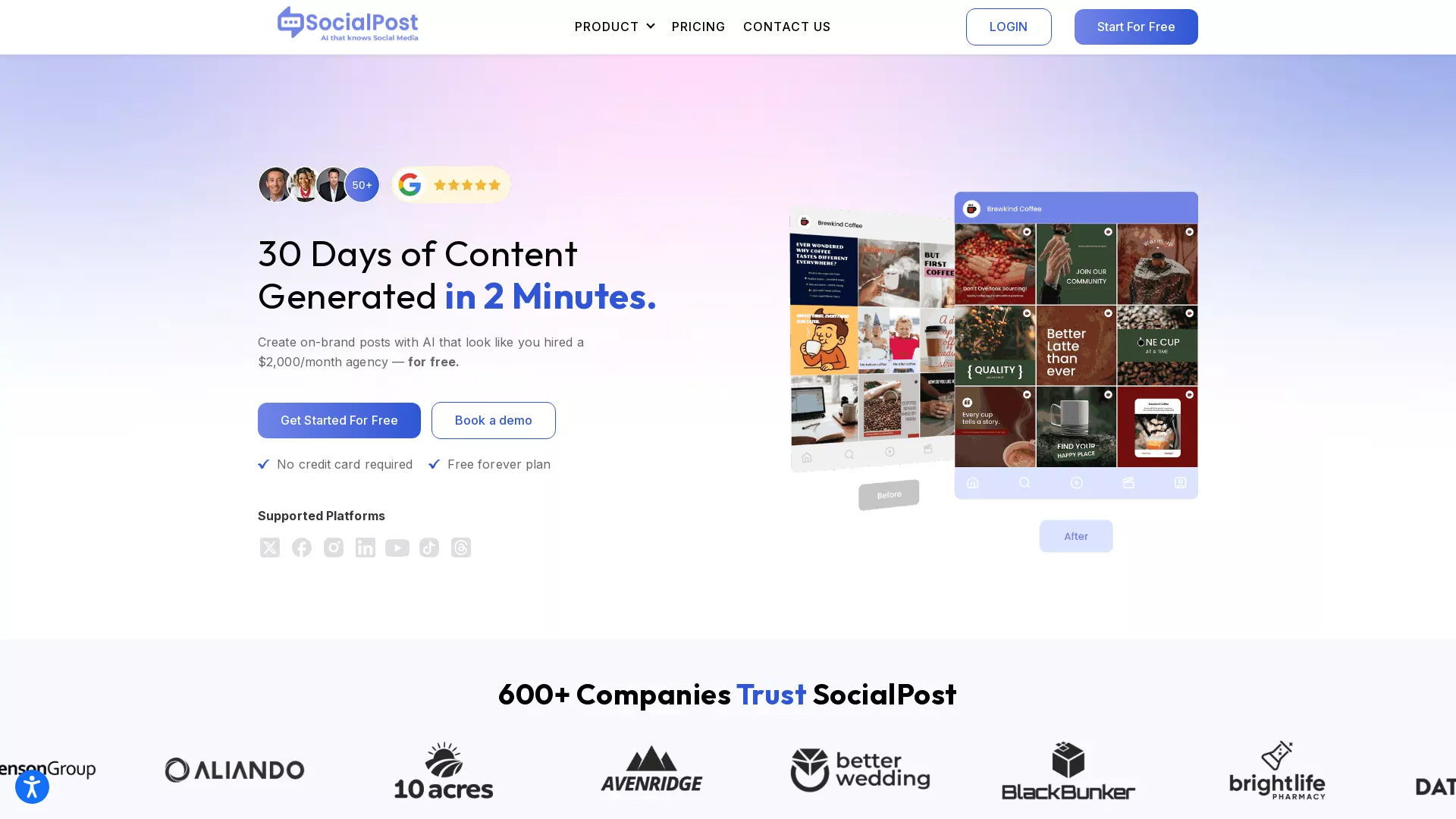 SocialPost screenshot