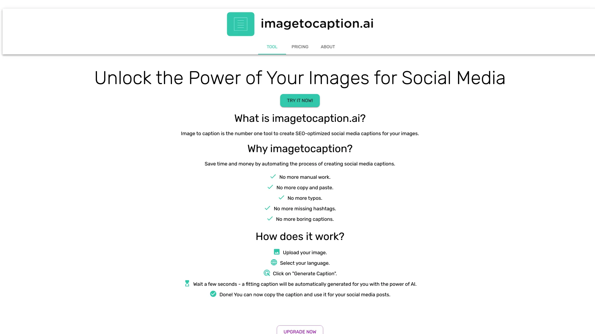 ImagetocaptionAI screenshot