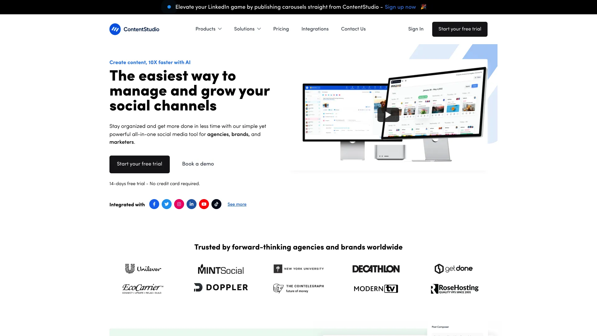 ContentStudio screenshot