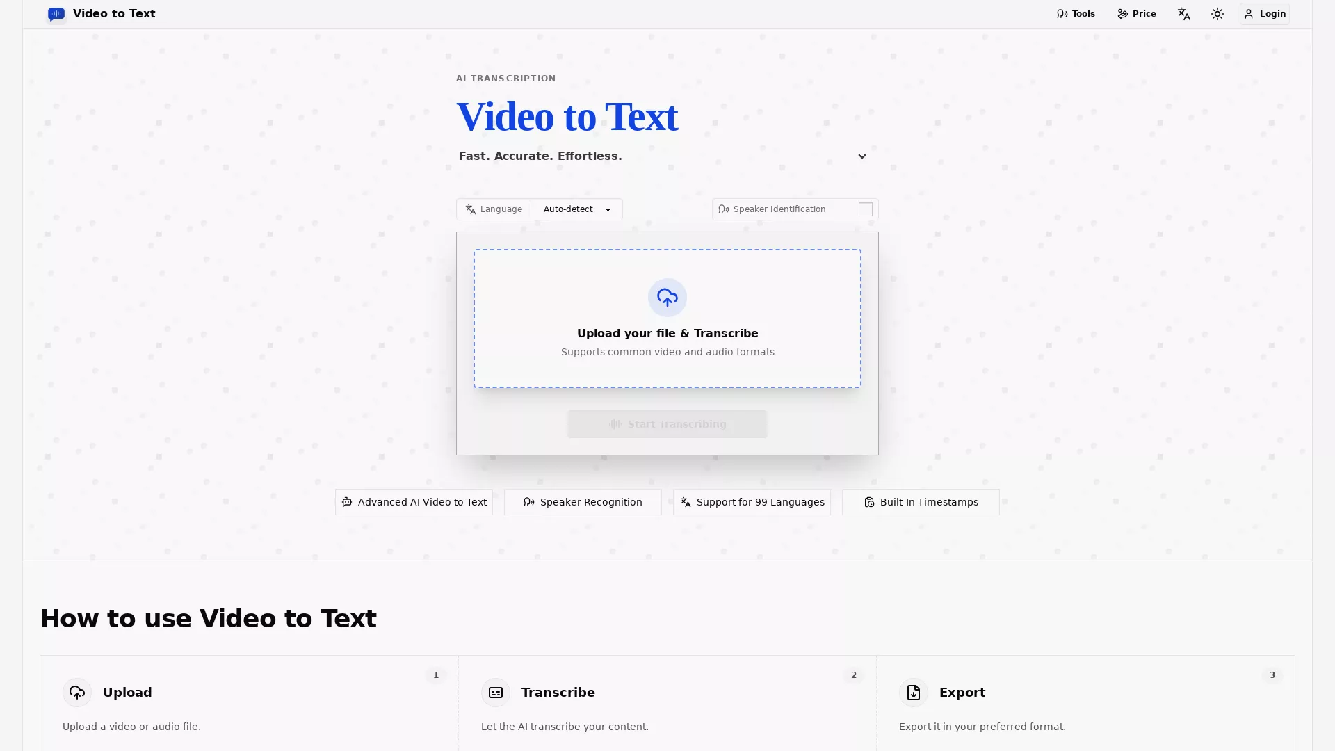 VideoToText screenshot