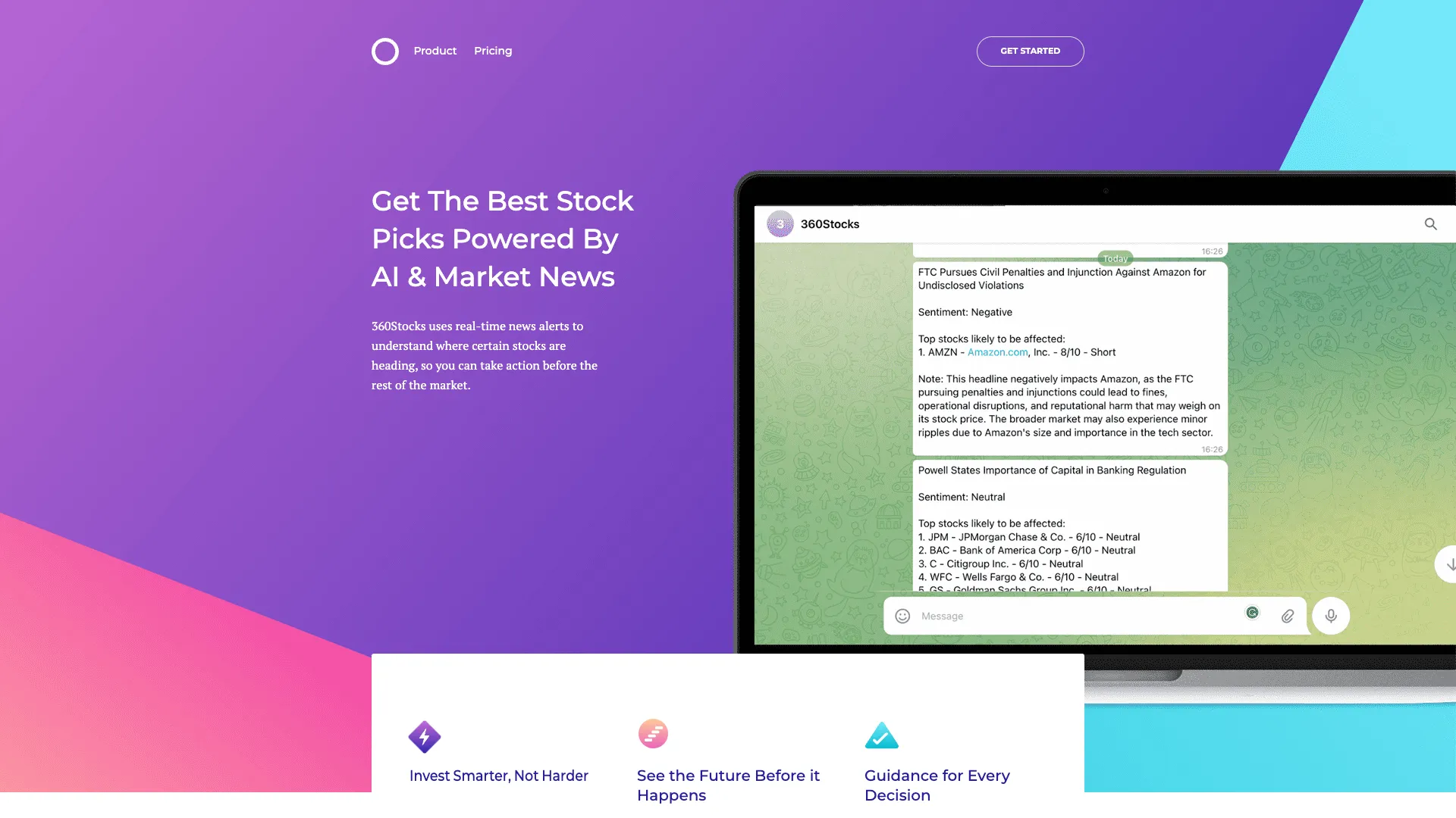 360Stocks screenshot