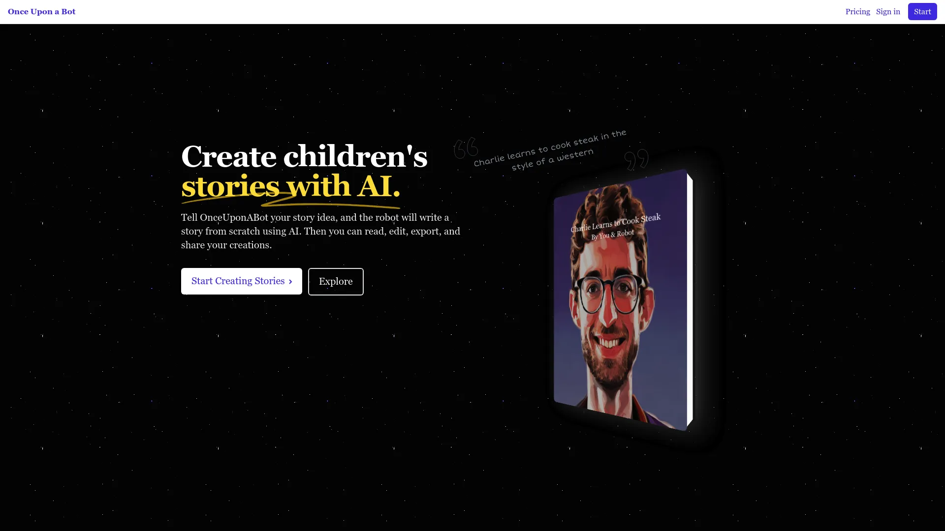 Onceuponabot screenshot