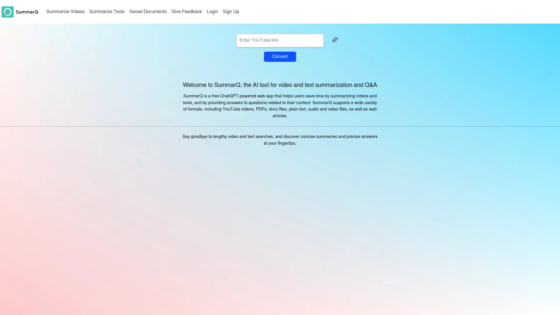 SummarQ screenshot