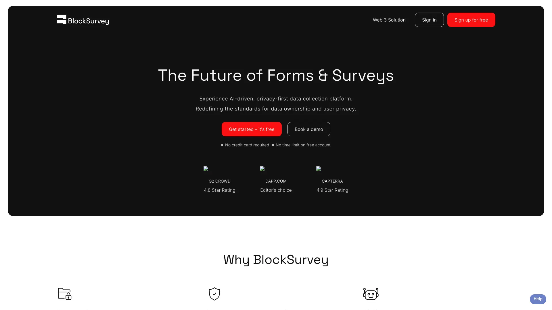 Blocksurvey screenshot