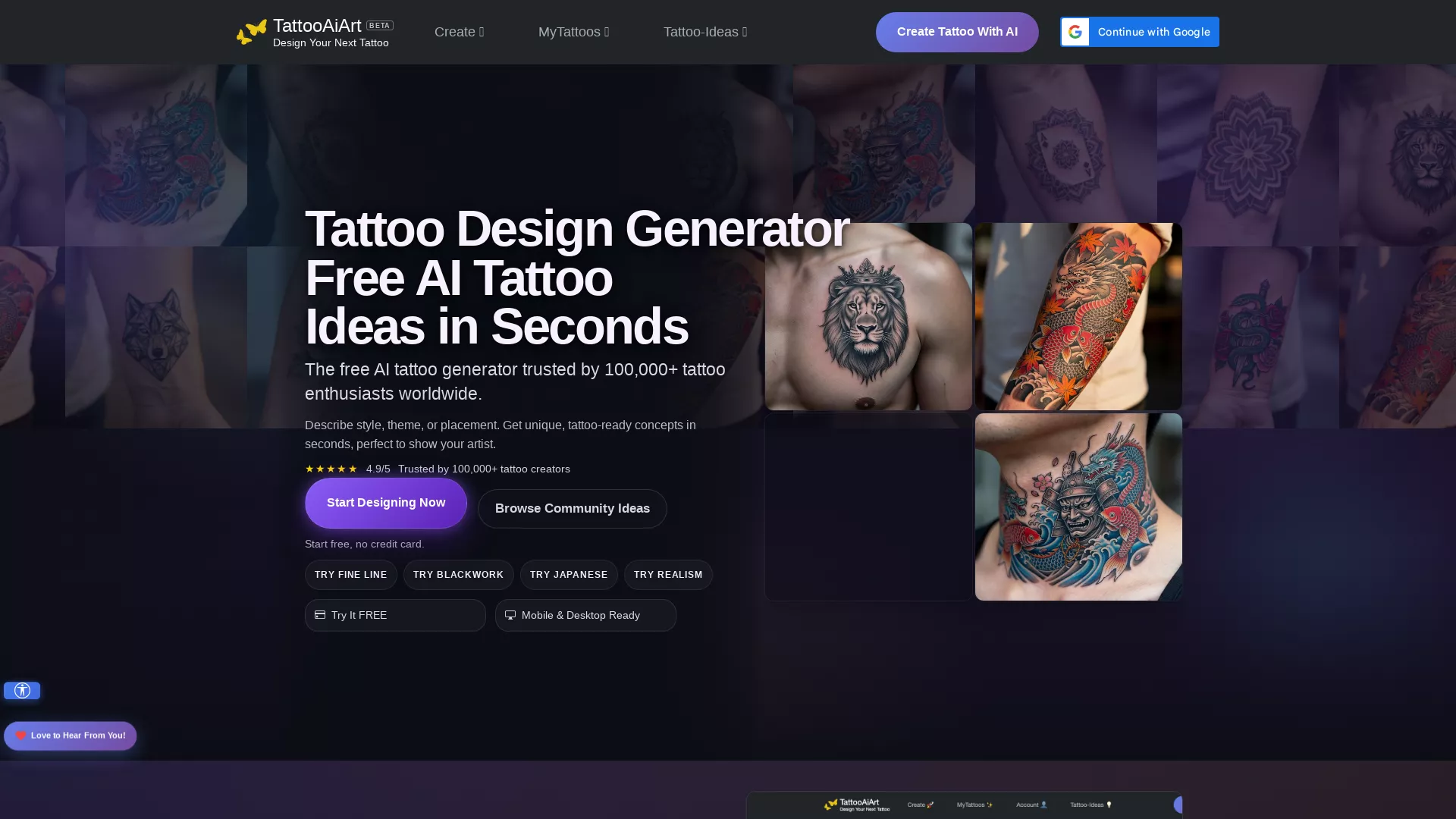 TattooAiArt screenshot