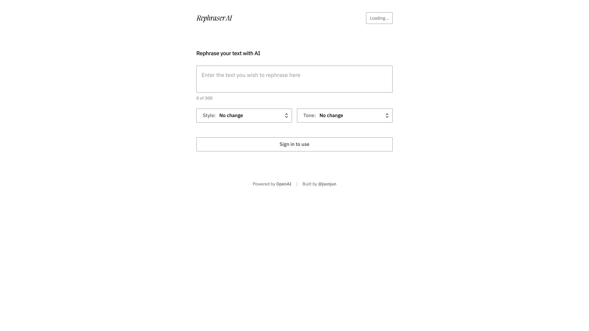 Rephraser AI screenshot