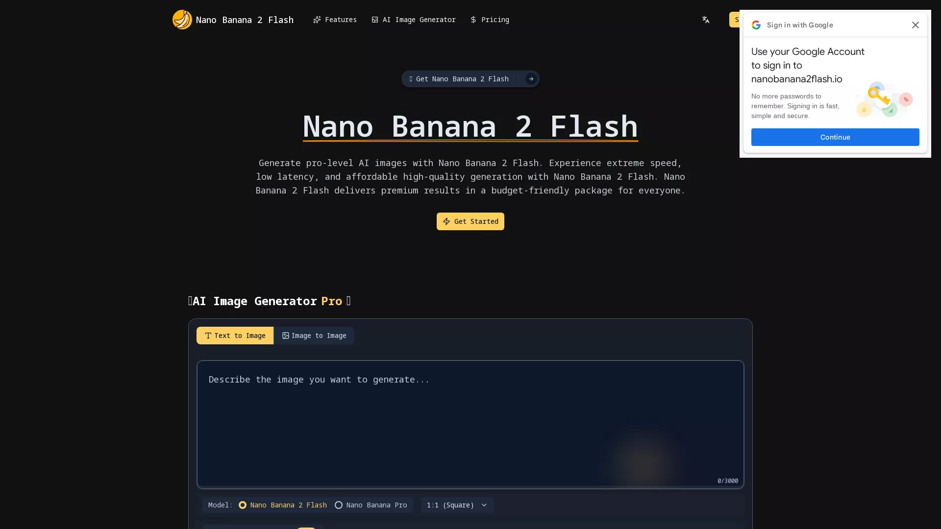 NanoBanana2Flash screenshot