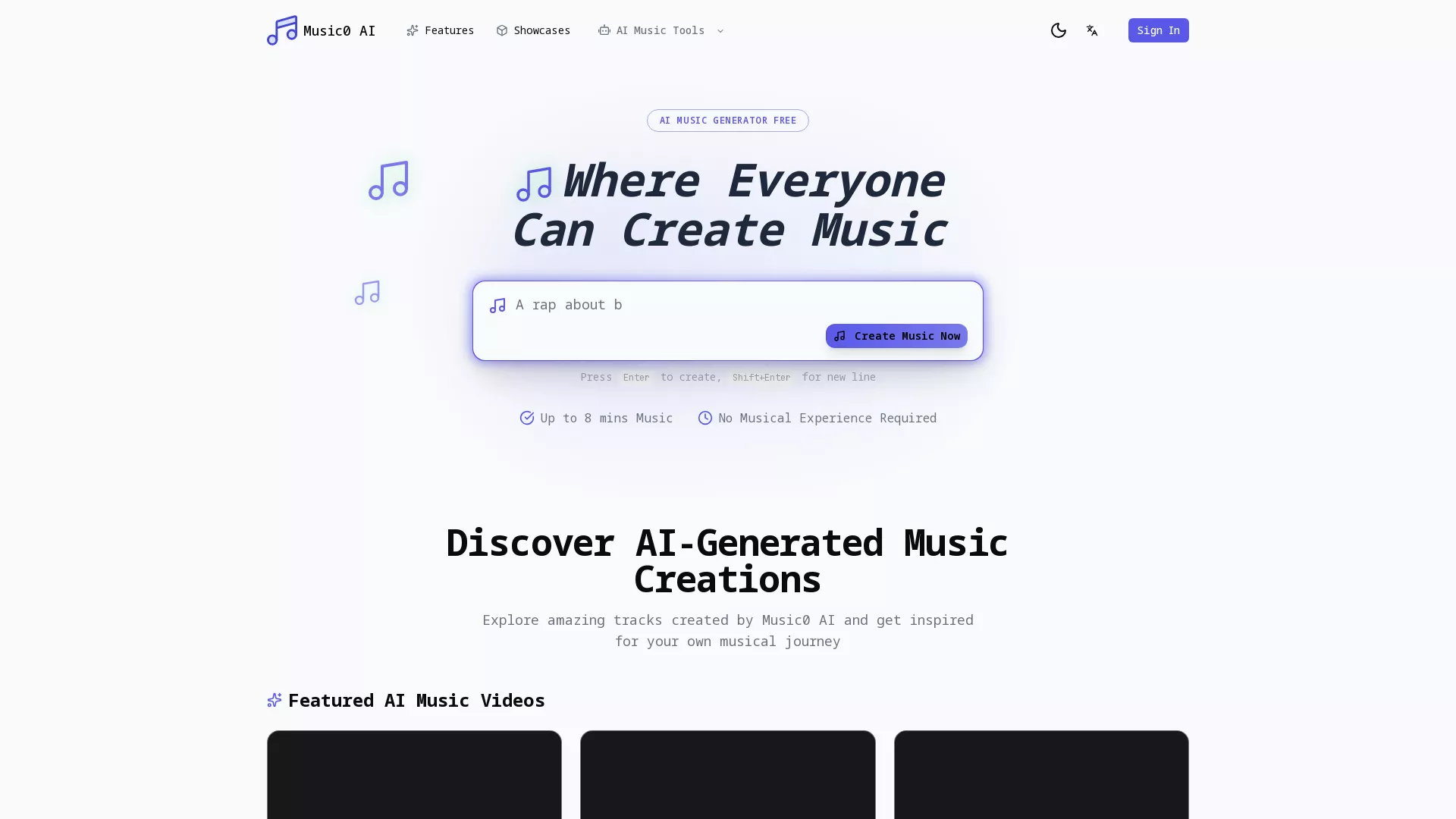 Music0AI screenshot