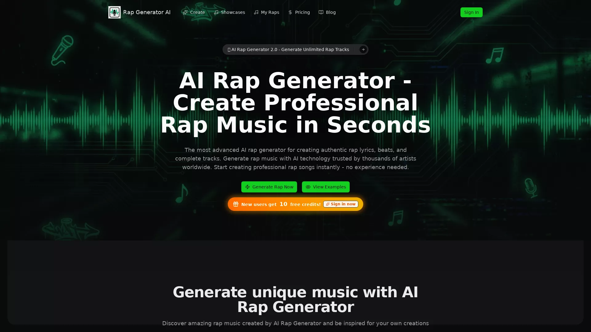AIRapGenerator screenshot