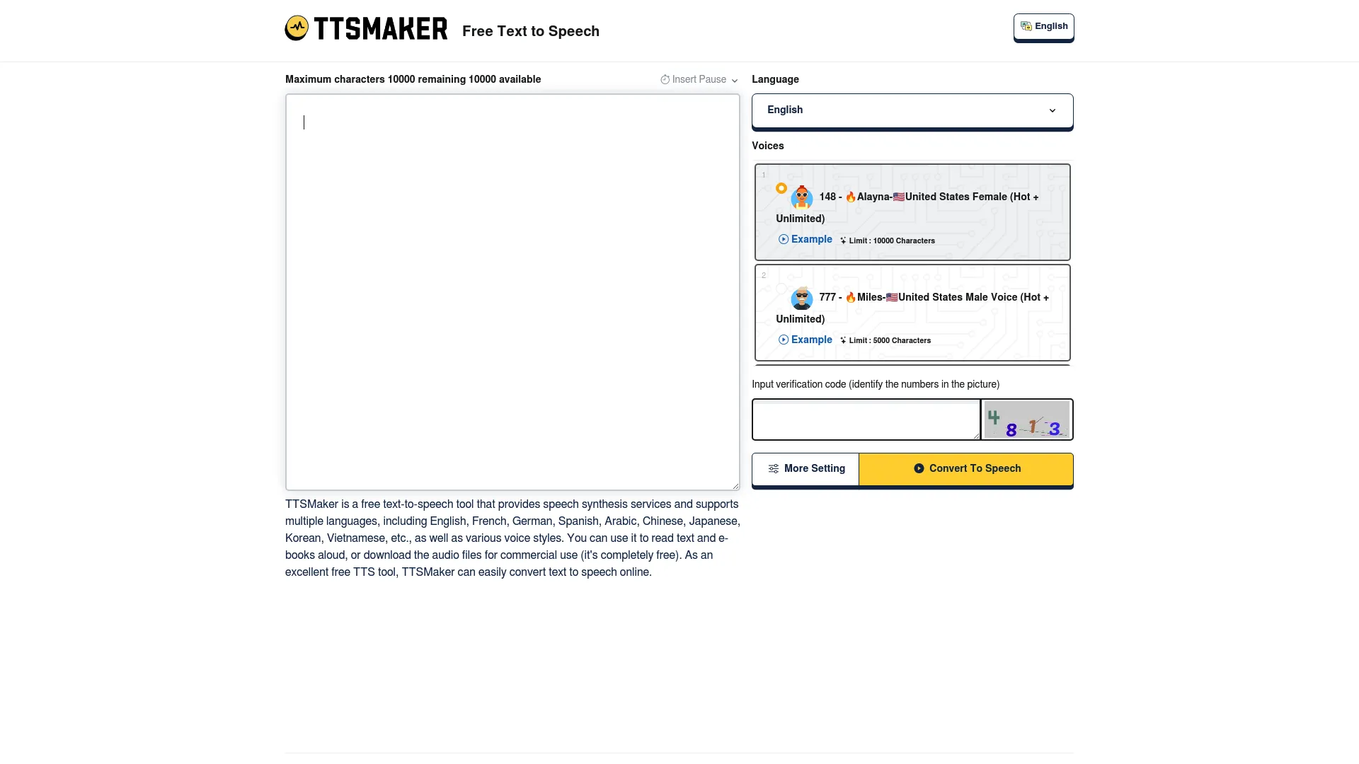 TTSMaker screenshot