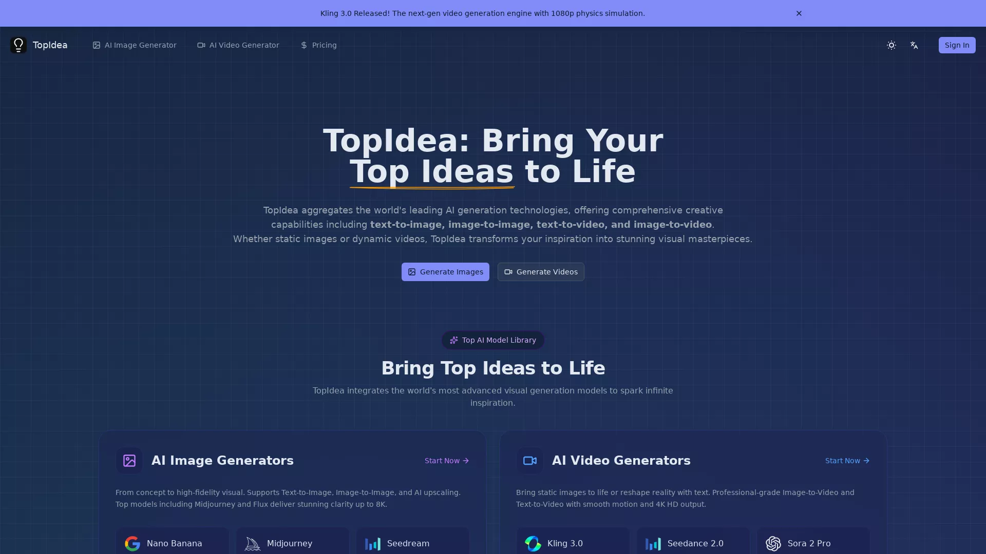 TopIdeaAI screenshot