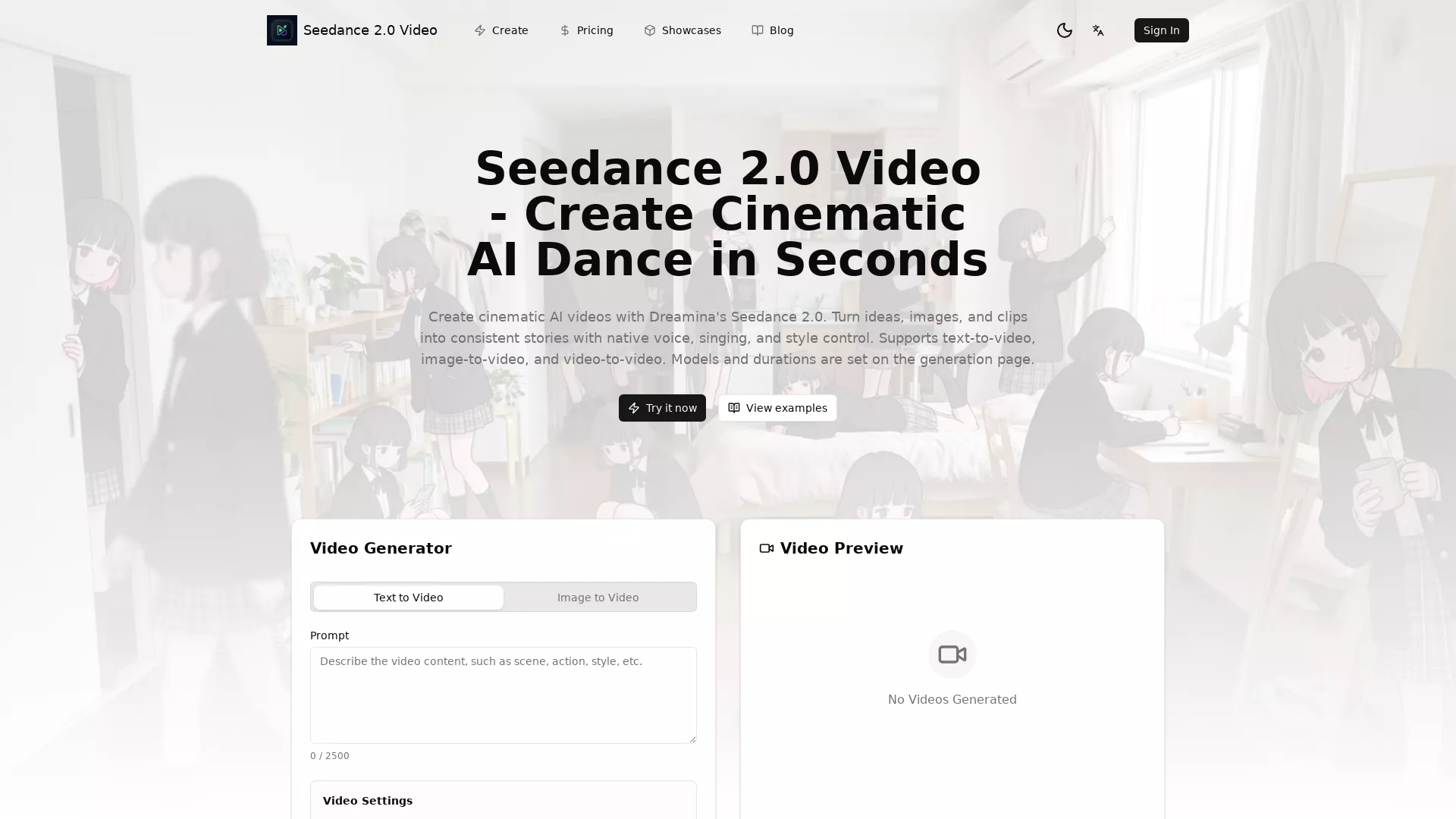 SeedanceVideo screenshot