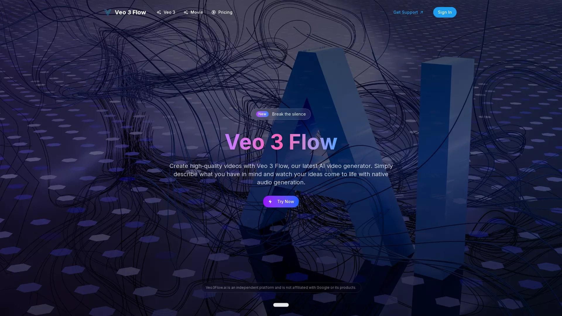 Veo 3 Flow screenshot