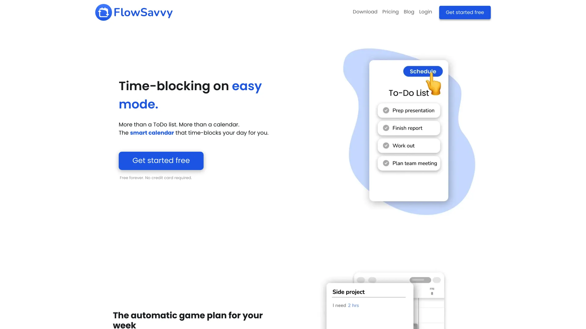 FlowSavvy screenshot
