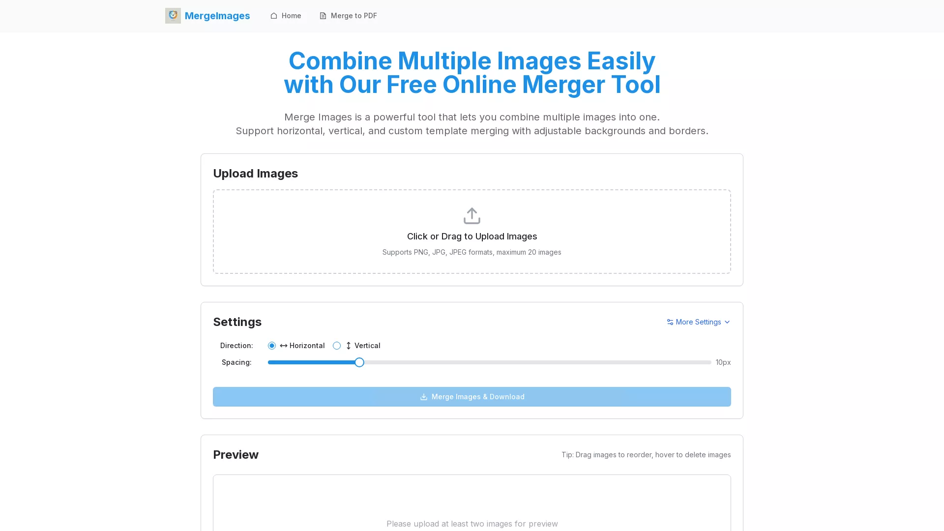 mergeimages screenshot