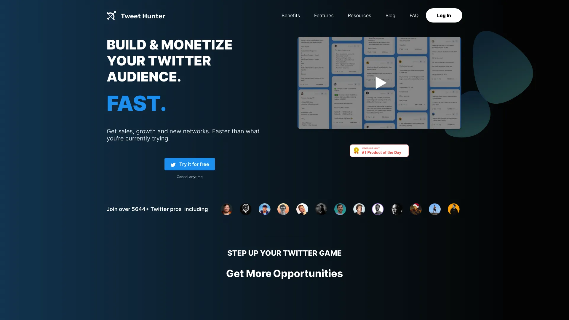 Tweethunter screenshot