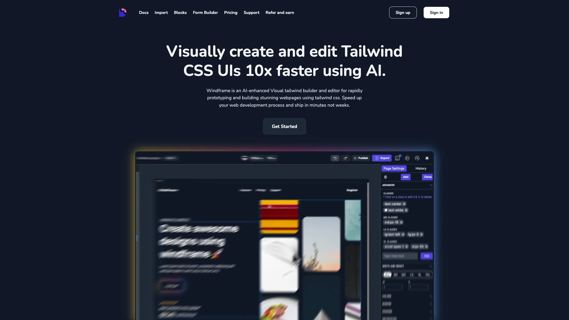 Windframe screenshot