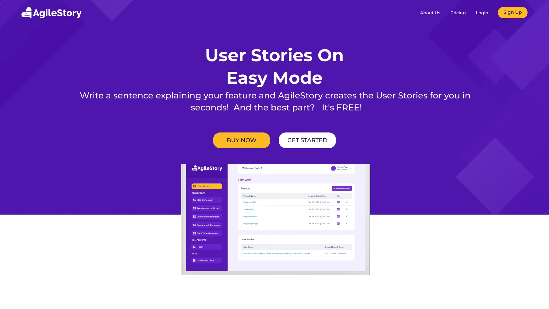 AgilestoryApp screenshot