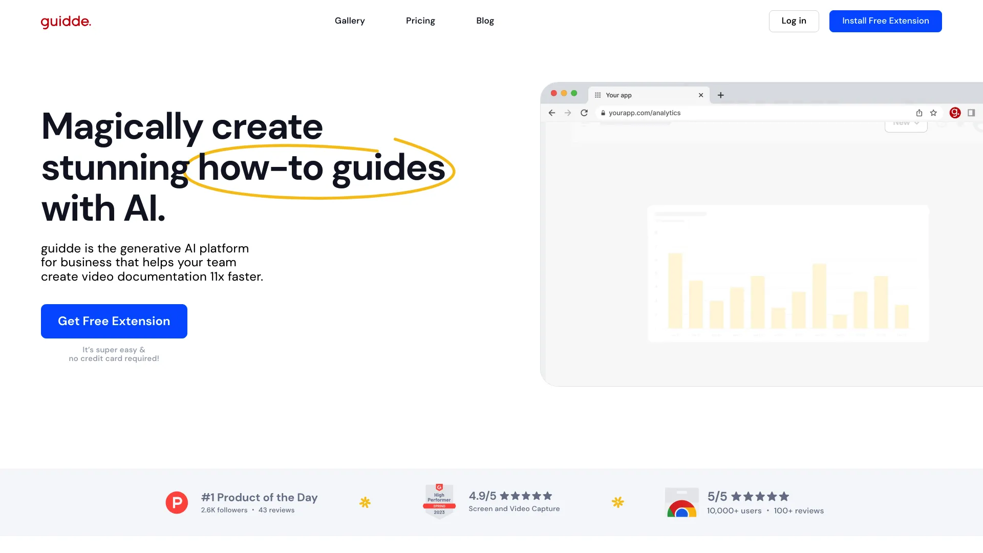 Guidde screenshot