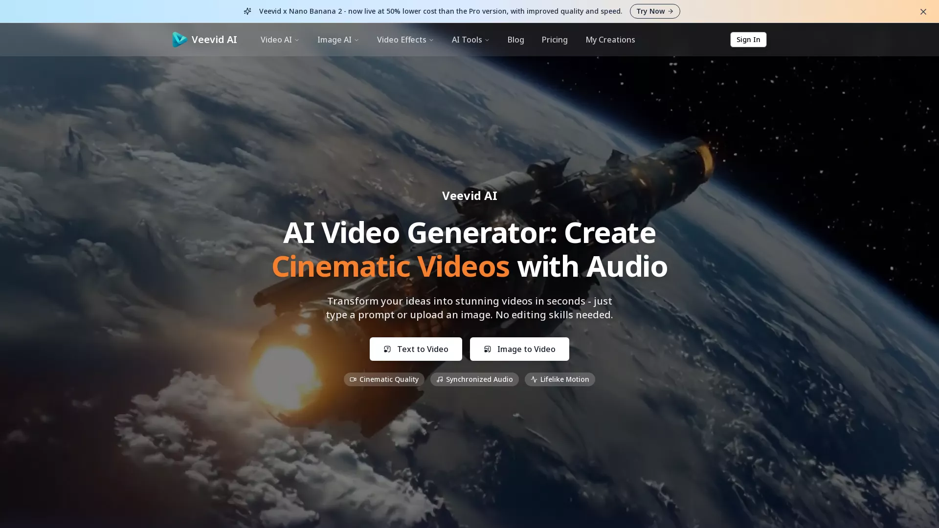 Veevid AI screenshot