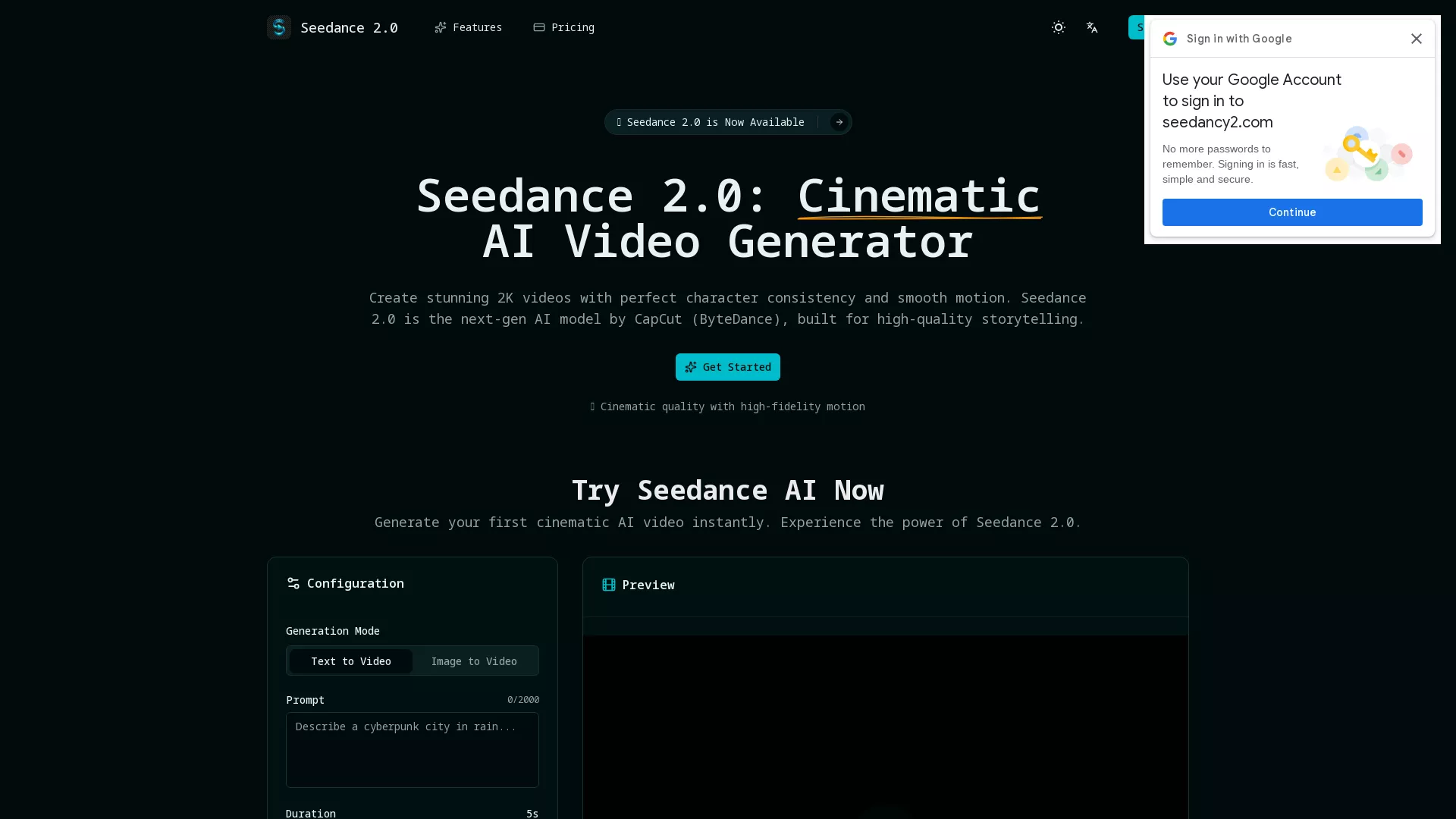 Seedancy screenshot