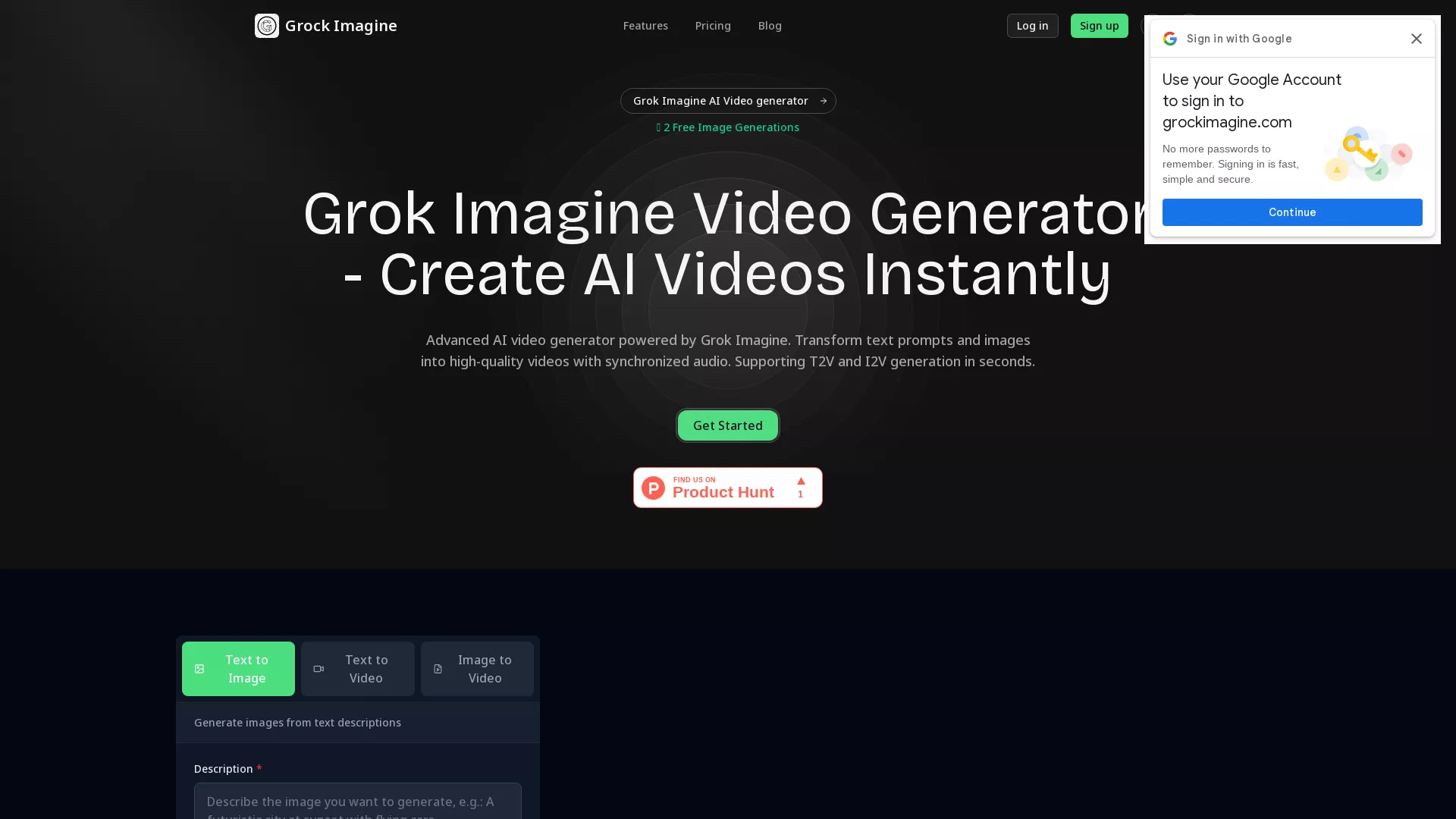 GrockImagine screenshot