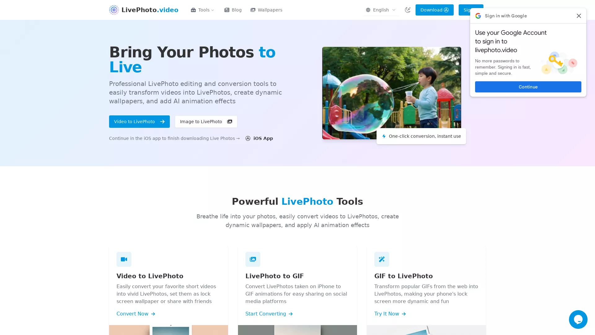 LivePhotoVideo screenshot