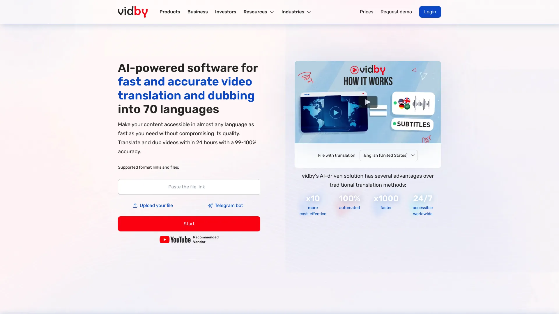 Vidby screenshot
