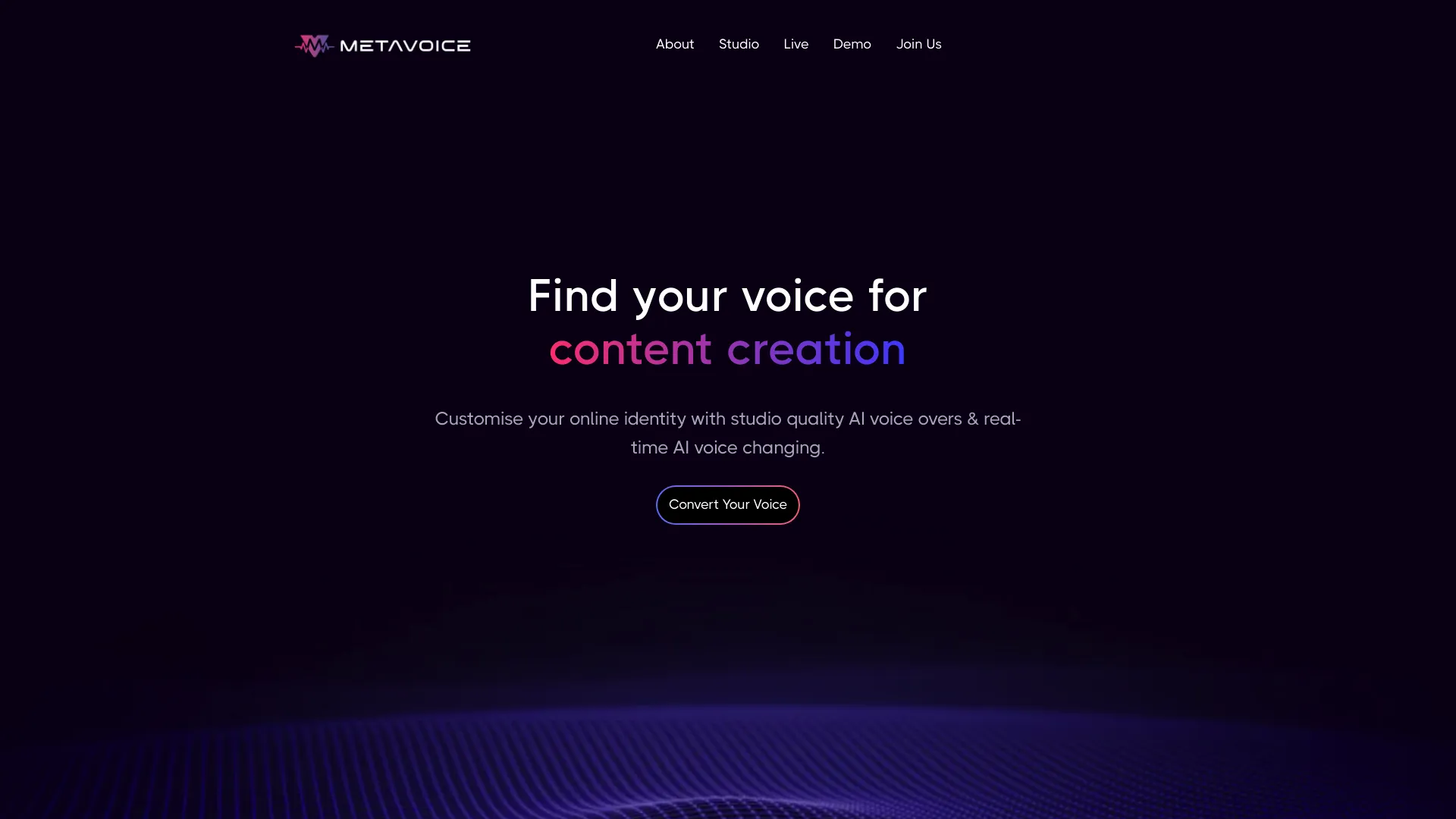 Themetavoice screenshot