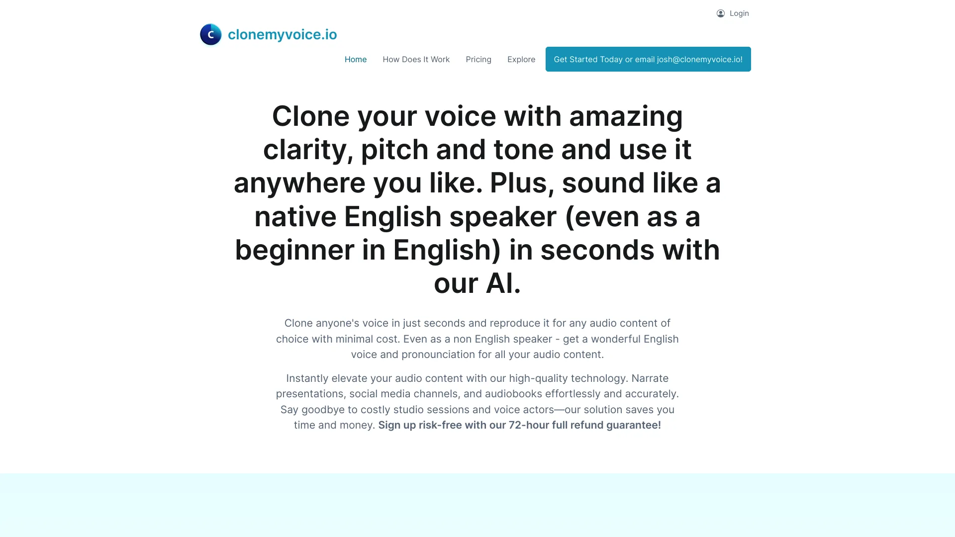 Clonemyvoice screenshot