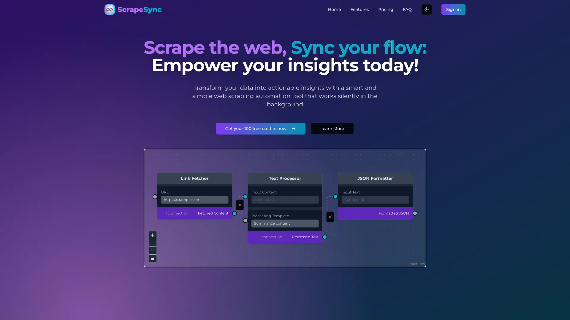 ScrapeSync screenshot