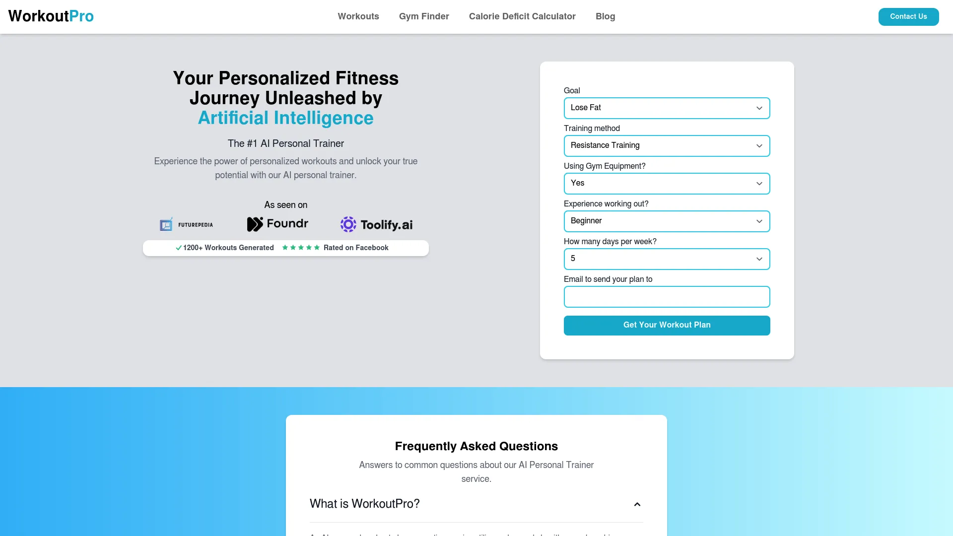 WorkoutPro screenshot