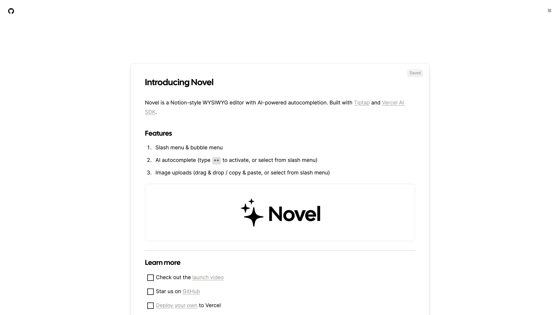 NovelSH screenshot