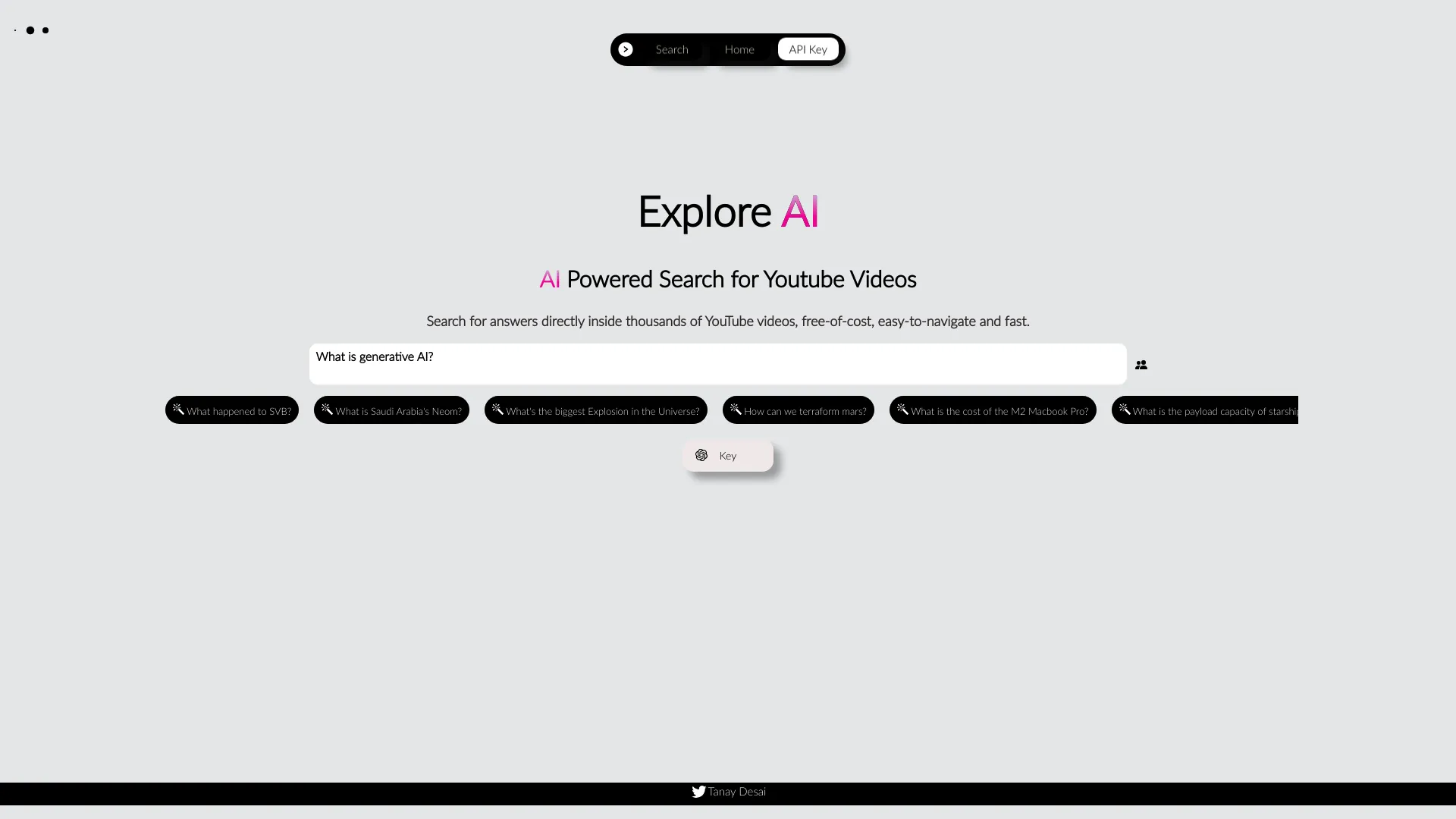Explore AI screenshot
